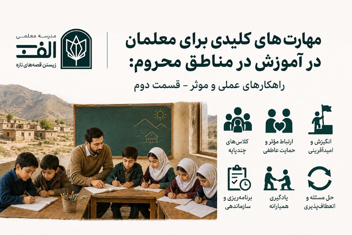 مهارت‌های کلیدی برای معلمان در آموزش در مناطق محروم: راهکارهای عملی و موثر – قسمت دوم - تصویر 1