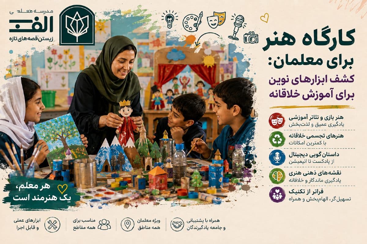 کارگاه هنر برای معلمان: کشف ابزارهای نوین برای آموزش خلاقانه - تصویر 1